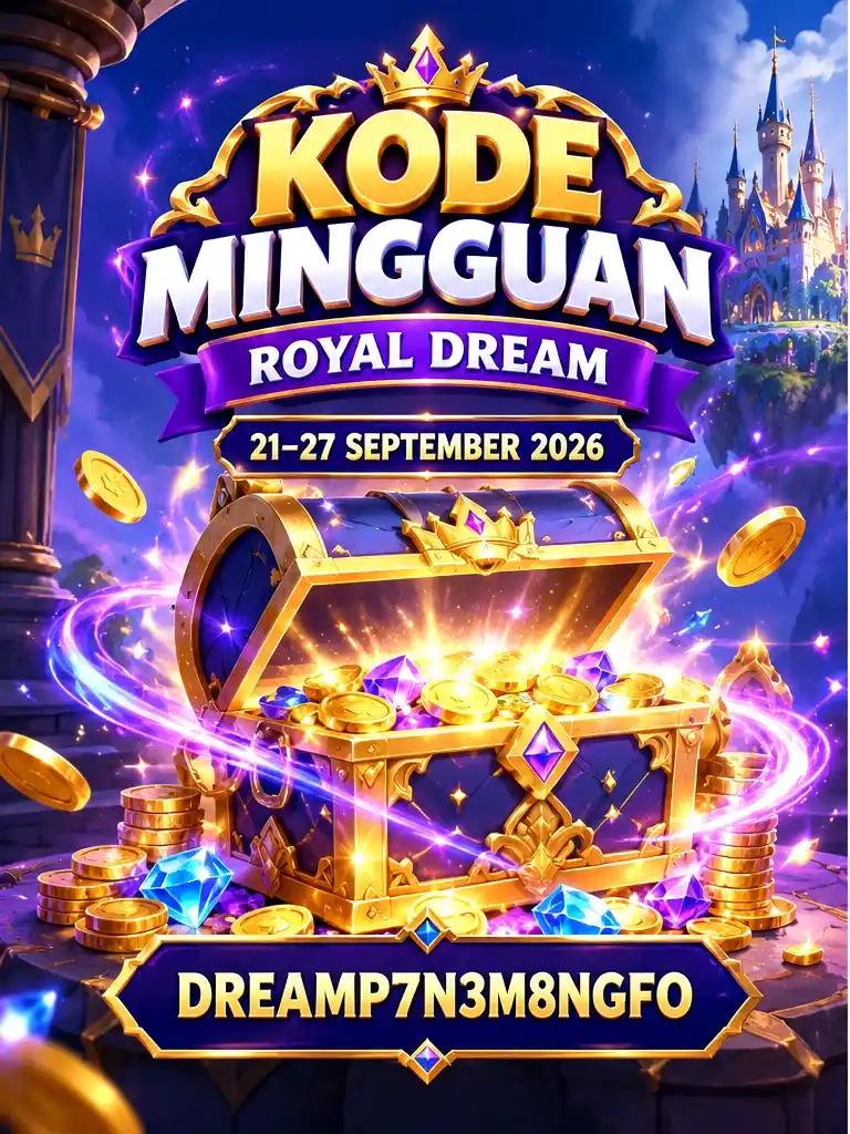 Kode Mingguan Royal Dream 21–27 September 2026 DREAMP7N3M8NGFO